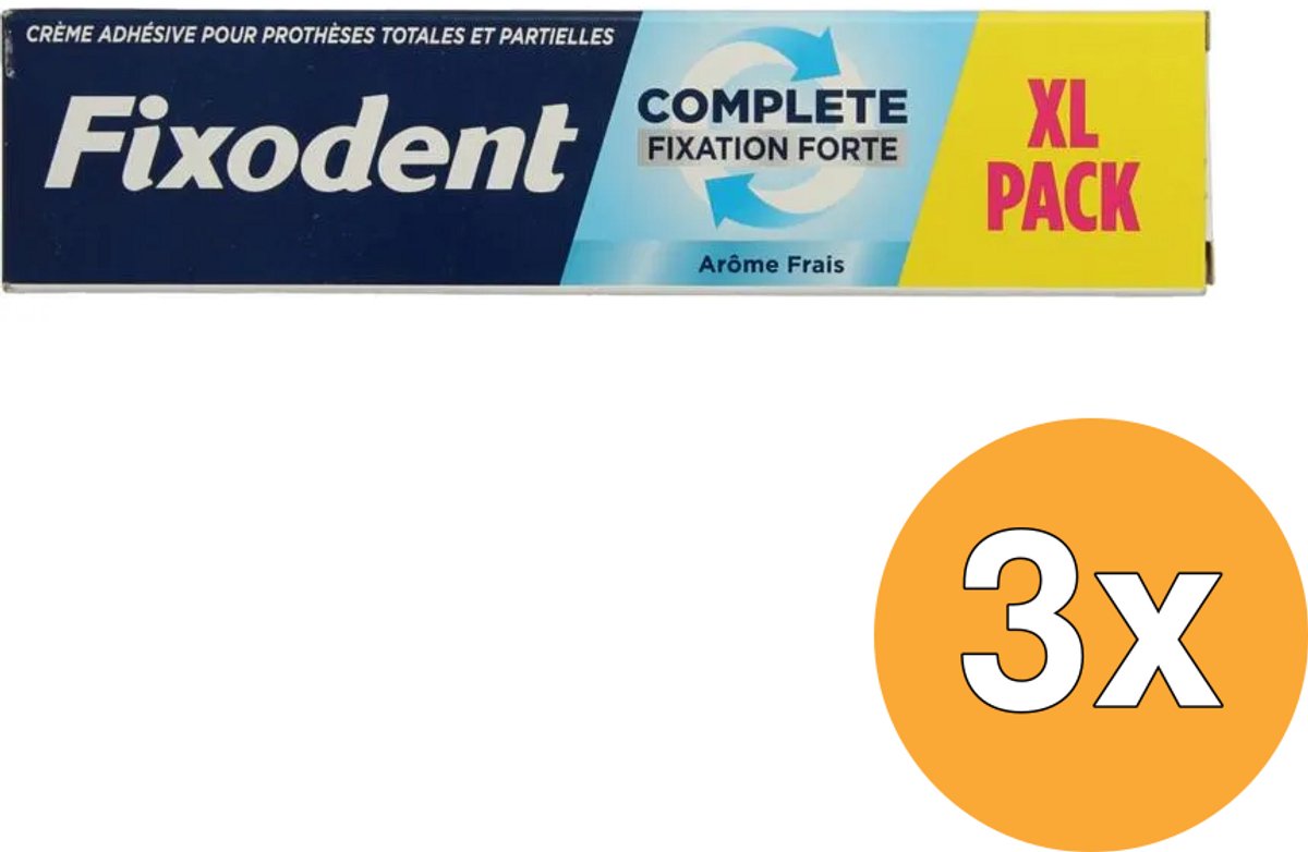 3x Fixodent Kleefpasta Complete Original/Fresh (70 gr)