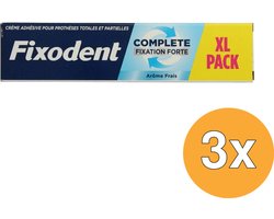 3x Fixodent Kleefpasta Complete Original/Fresh (70 gr)