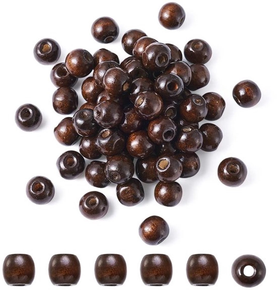 By shayne - Houten Spacer Kralen - DIY Sieraden - Bruin - Kralen voor