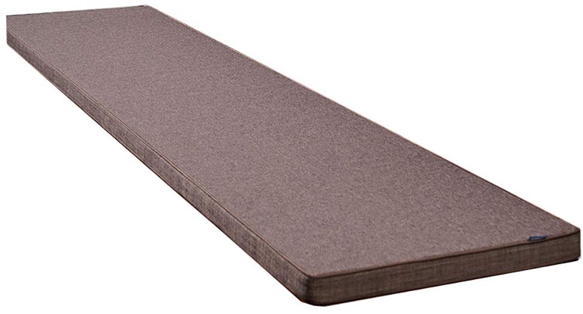 wangk Elastische rechthoek bankkussen, Indoor Outdoor Dikken Spons Zitkussen, Patio Foam Pads Voor Stoel Meubels Tuin Bank Kussen Zitkussen-Koffie Kleur 200×40×8cm (79×15×3,2,5 cm)