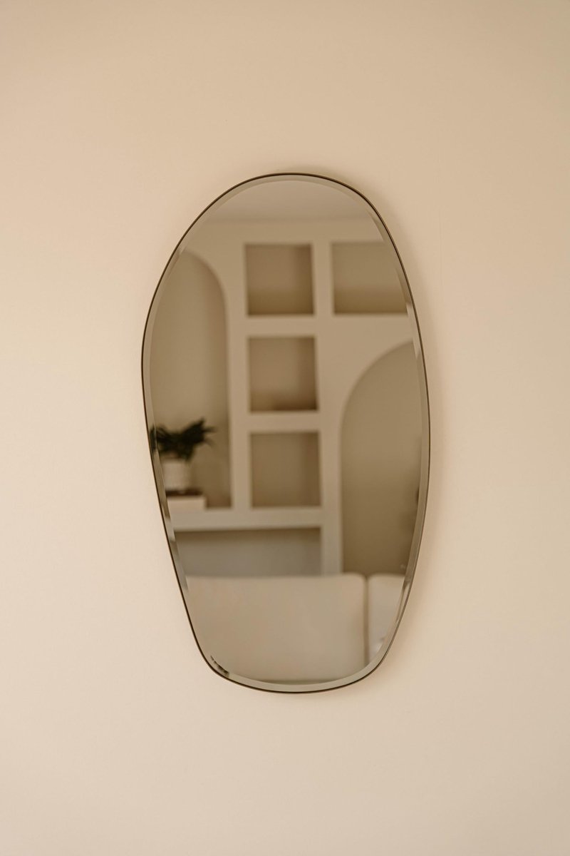 Spiegel Rome - Organische vorm - Brons - 90cm x 50cm