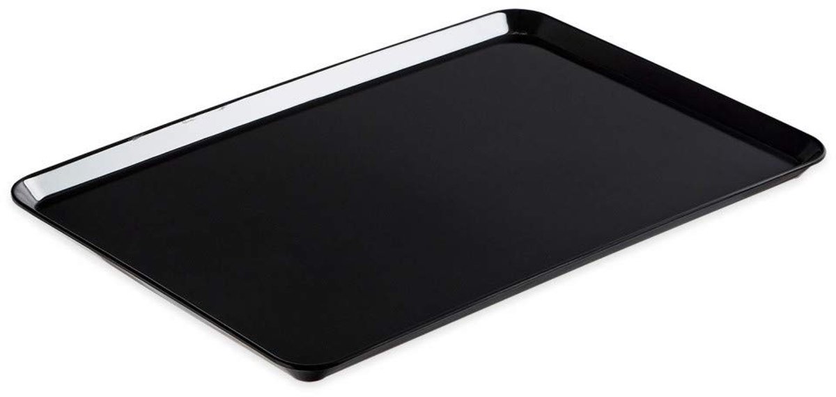 Dienblad van melamine zwart, 42,0 x 28,0 cm