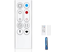 Vervangende afstandsbediening voor de Dyson AM09 HP00 HP01 Pure Hot + Cool luchtreiniger en verwarming; herstelt alle ventilatorfuncties zonder installatie (wit).