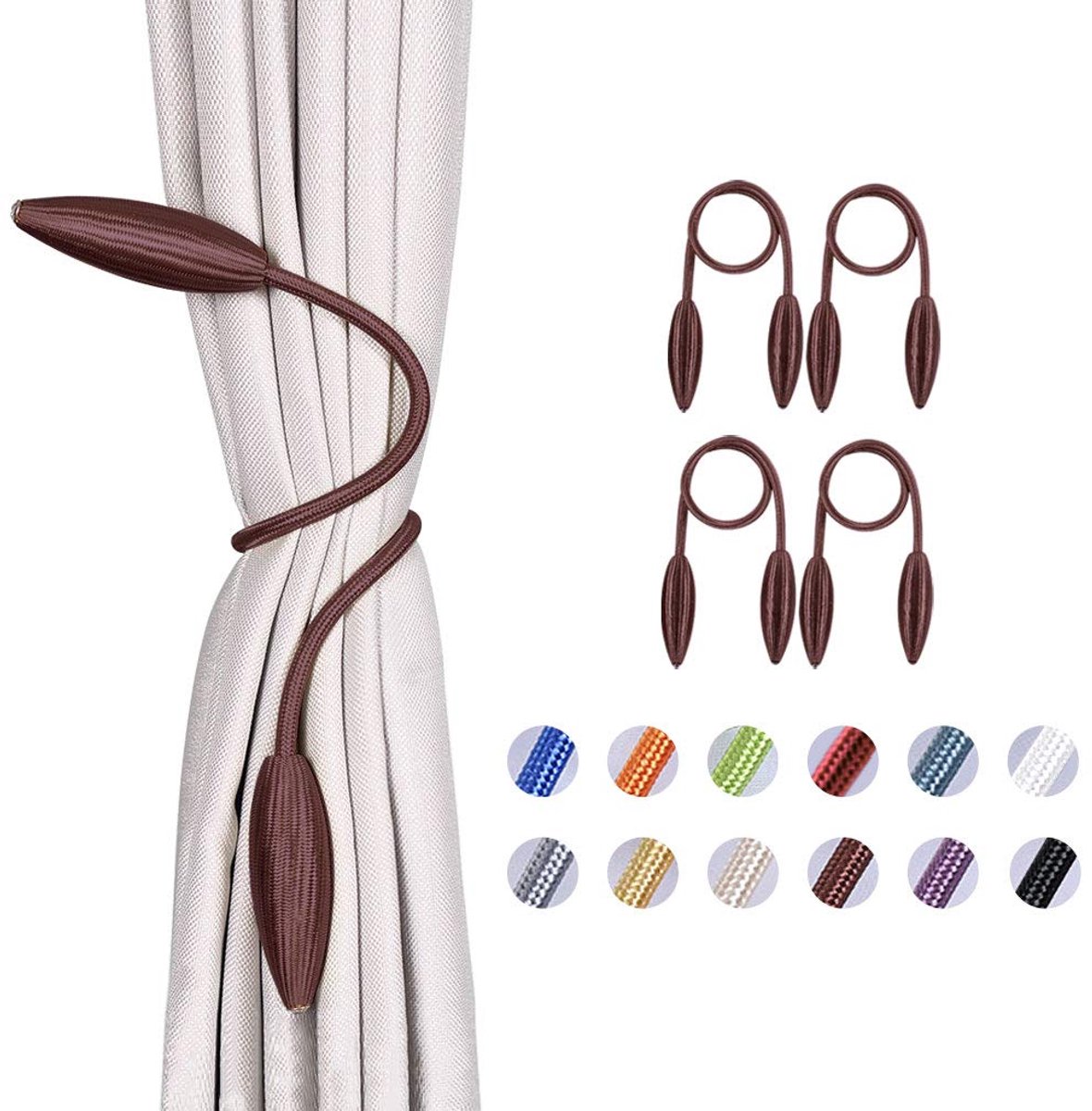 Gordijn Tiebacks Creatieve Decoratieve Drape Tie Ruggen Europese Stijl Willekeurige Modelling Gordijn Holdbacks voor Thuis & Kantoor Window Blackout & Sheer Drapery (Brui