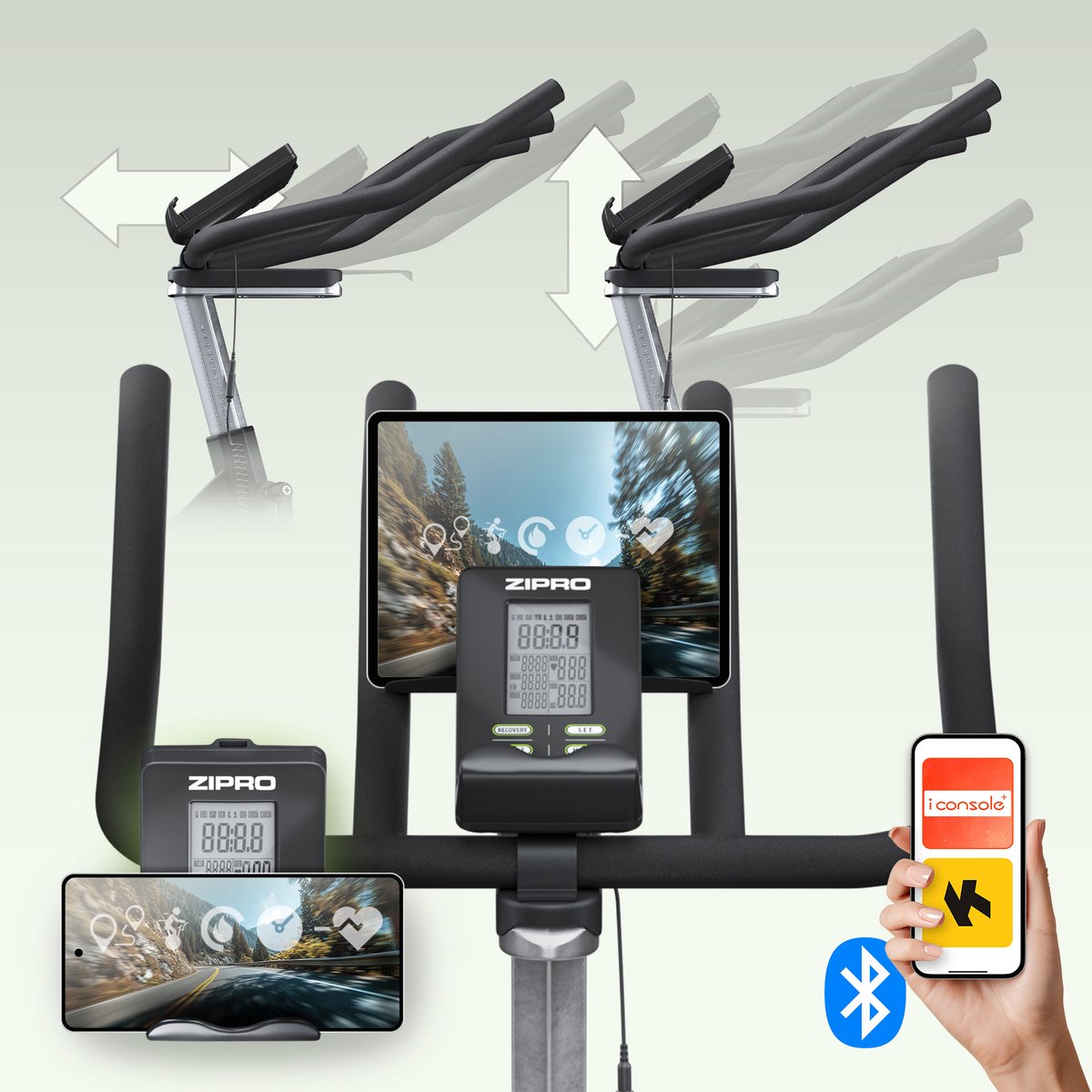 Zipro Dynamite Hometrainer Magnetische Fiets, - afbeelding 3
