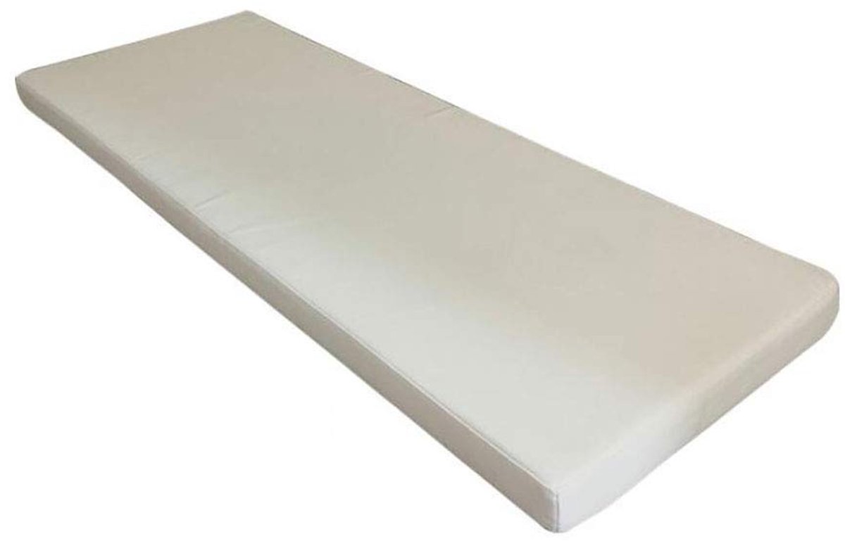 wangk Bank Kussen Lange Bank Kussen Bank Pad Kussen Antislip Verwijderbare Wasbare Tuin Patio Bank Swing Mat Comfortabel Zitkussen 5cm Dik-Gebroken wit 180×40×5cm