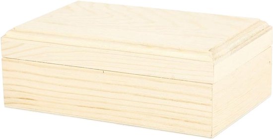 576300 Houten juwelenkistje, 1-delig, magnetisch vangdeksel, grenen — afbeelding 4