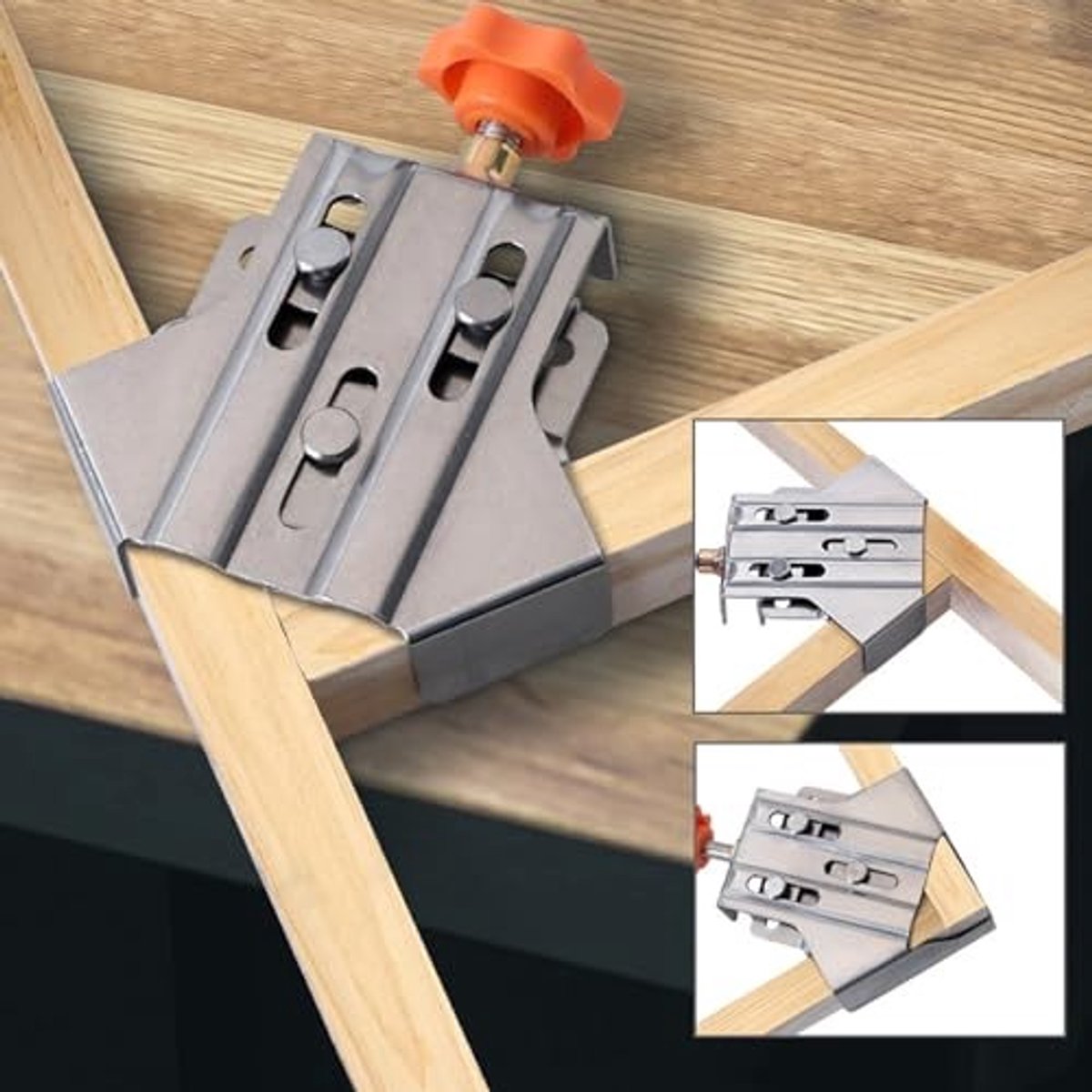 Dailygoods- Hoekklem 90 Graden - 4 Stuks - Houtbewerking - Kleine Hoekklemmen - Precisie en Stabiliteit - Eenvoudig te Bedienen - Klem