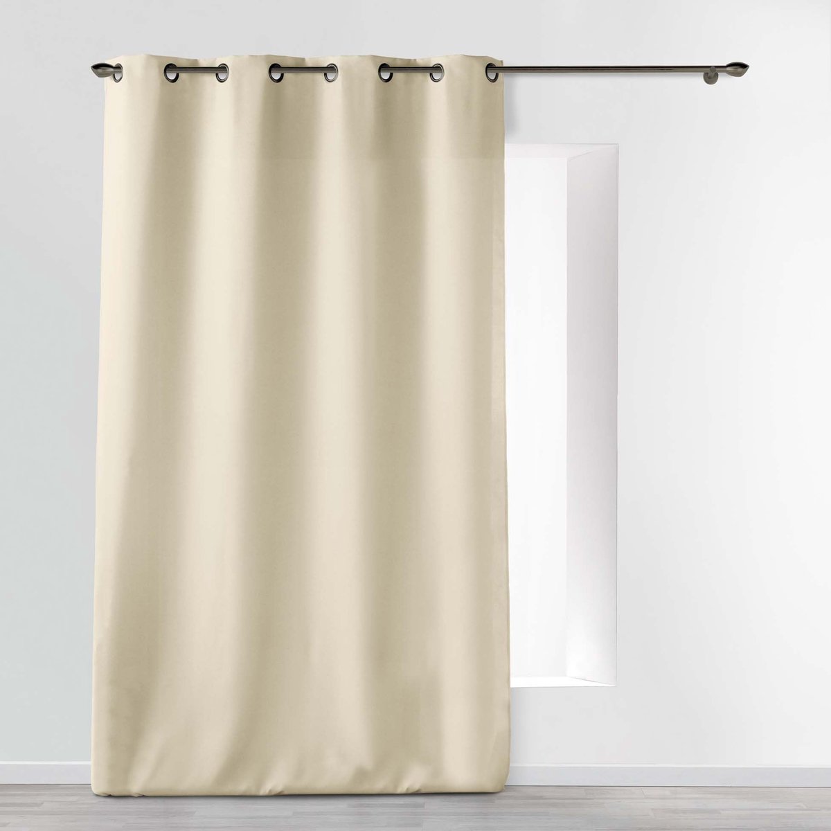 Gordijn met ogen (140 x 280 cm) Essentiel naturel, polyester