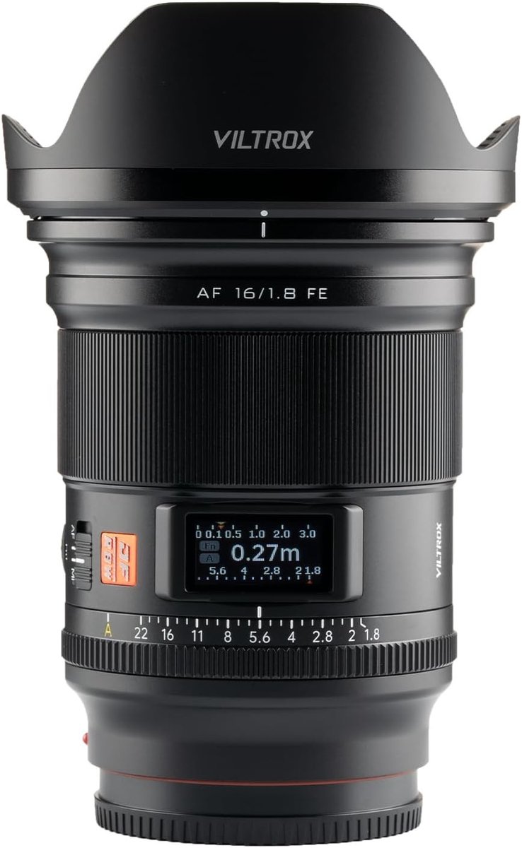 16mm F1.8 FE Autofocus Lens voor Sony E Mount Camera's - Full Frame, Grote Diafragma, Ideaal voor Landschaps- en Portretfotografie