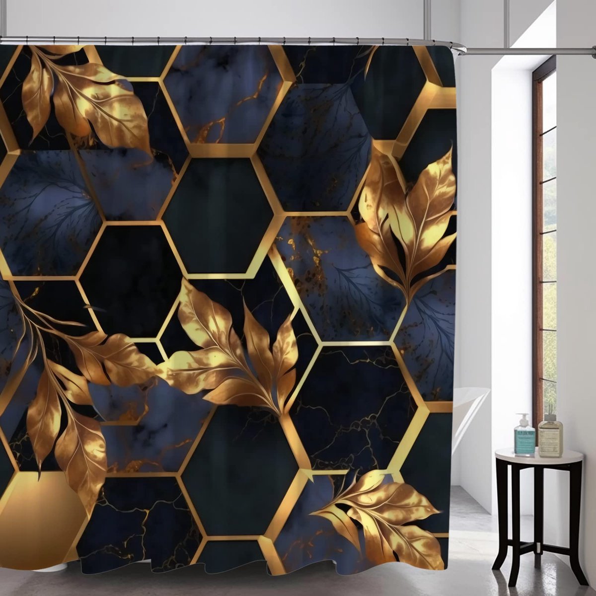 Boho Mushroom Skull Animal Sun Moon Floral Douchegordijn, Kunst Decor Waterdicht Stof Douchegordijn voor Badkamer Set met Haken