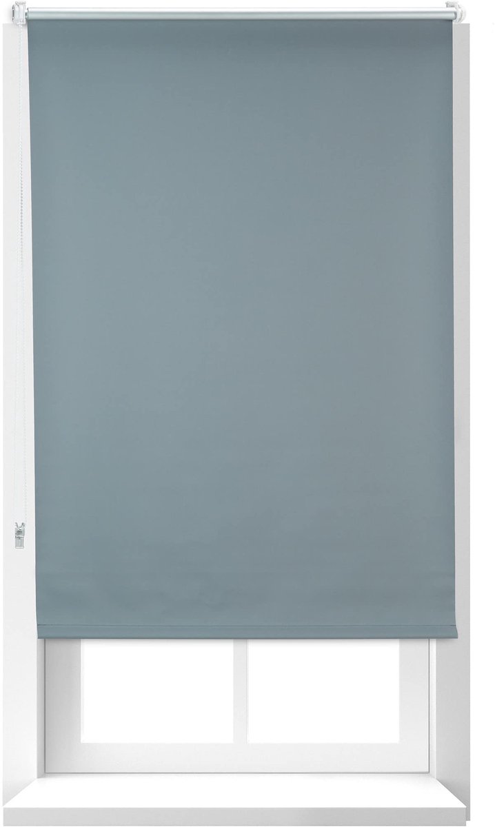Rolgordijn verduisterend, warmtewerend, isolerend, zonwerend, zonder boren, klemmen, 70x160 cm, grijs
