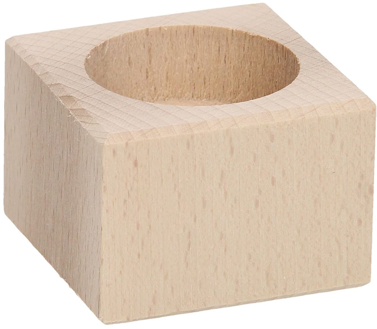 Waxinelichthouder Vierkant Beukenhout, 4cm