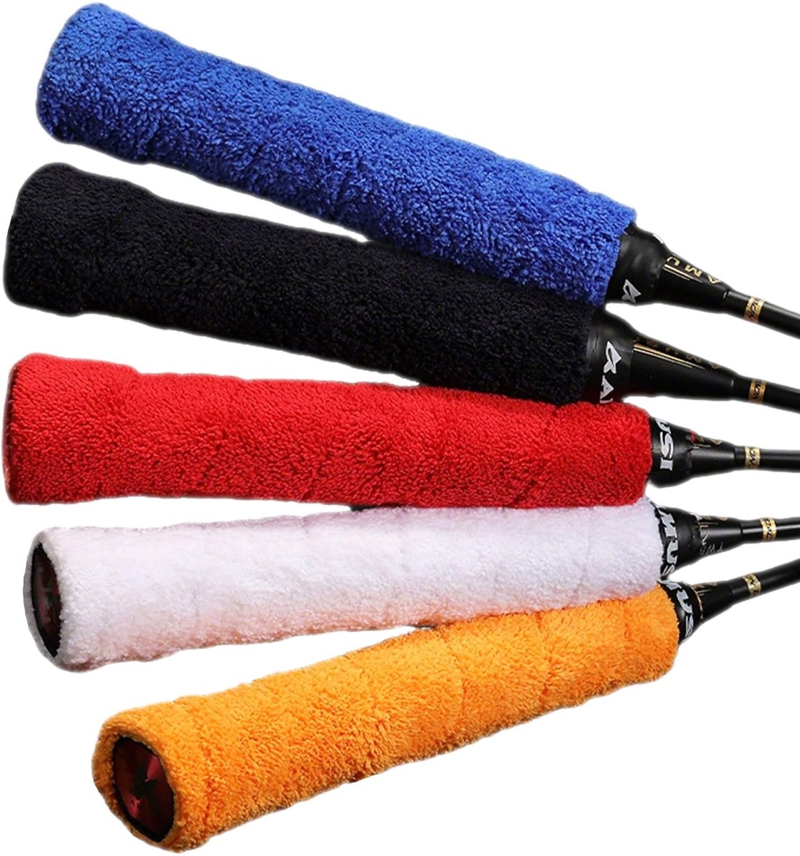 Dailygoods- Badminton Grip Antislip - Racket Grip - Tennis Grip - Vervangings Grip - Duurzaam Microvezel - 5 Stuks - Racketgrip