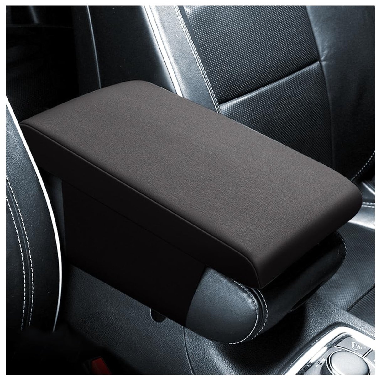 Dailygoods- Middenconsole Pad Universeel - Armsteun Beschermer - Traagschuim Hoes - Zacht en Ademend - Waterdicht - 32,5x20x4,5 cm