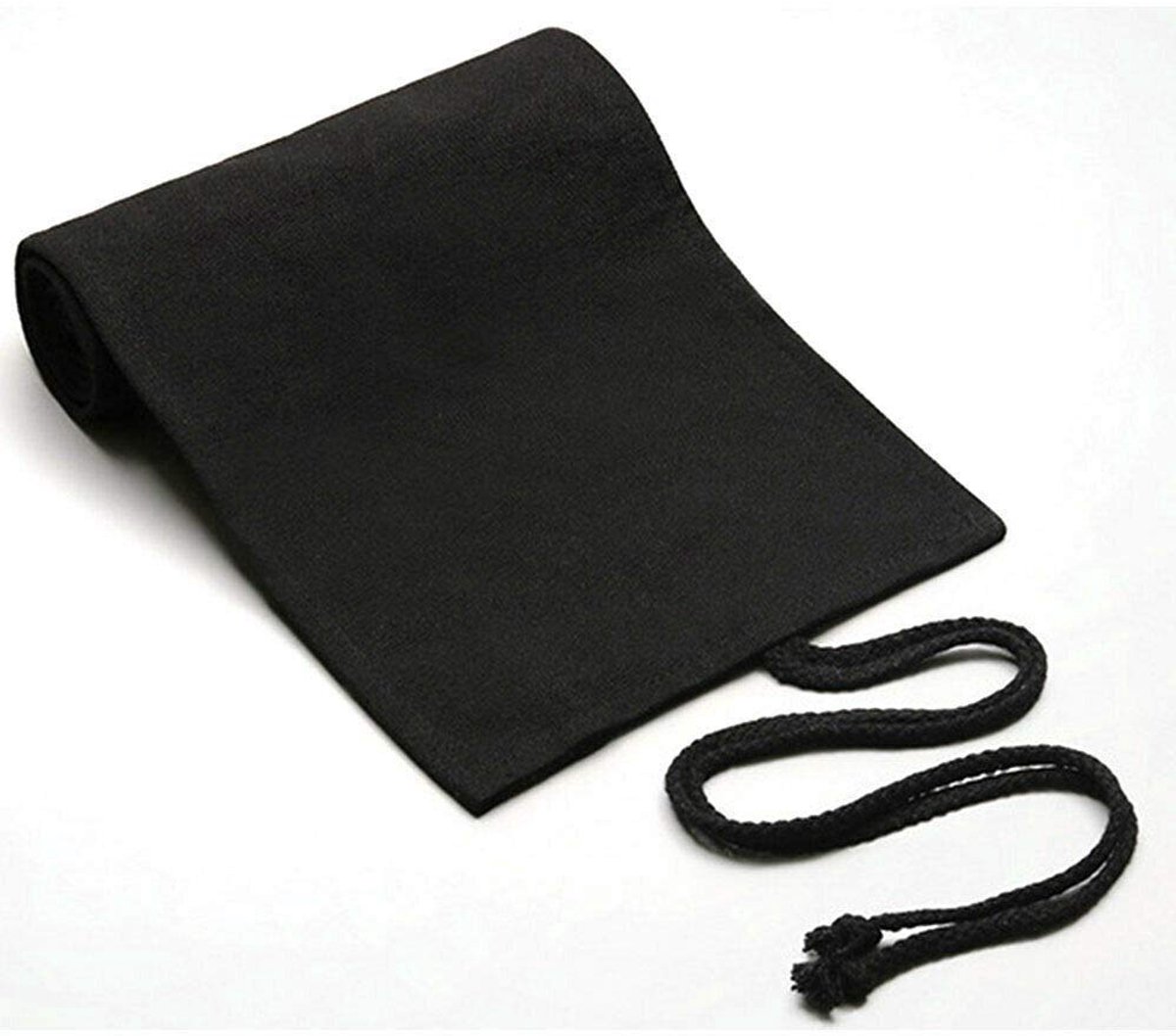 Canvas Roll Up Pencil Case, Multiuse Pencil Case Grote Capaciteit Pen Gordijn voor het kleuren Potlood Houder Organizer 48 holes:58cmx20cm Zwart