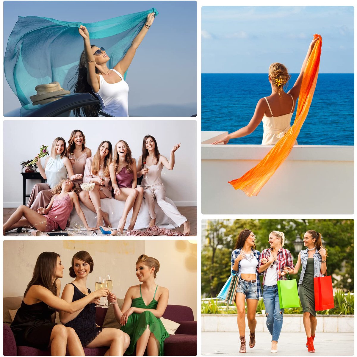 Fonkelende doeken voor dames, metallic wikkels met gratis sjaalgesp, elegante sjaal, stola met franjes, voor avondfeest, jurken, bruidsjurken, avondjurken, alledaagse kleding