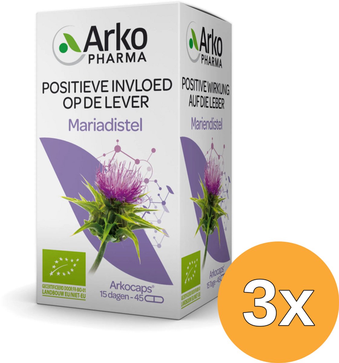 3x Arkocaps Mariadistel (45 capsules)