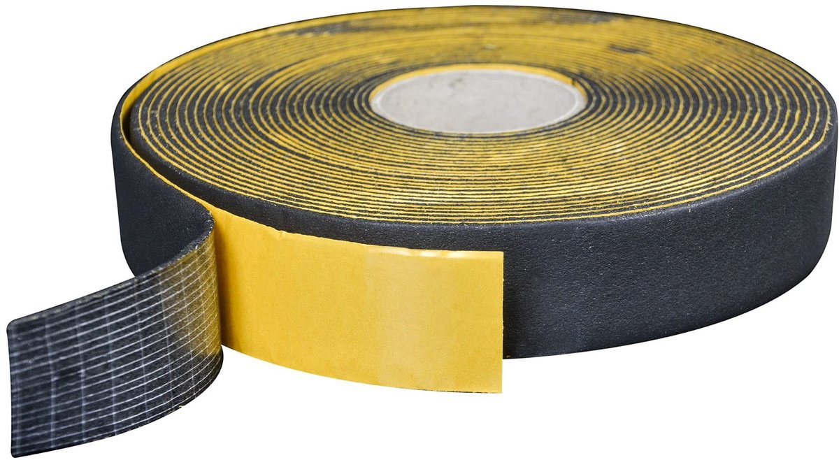 Dailygoods - Rubber Tape voor Armaflex XG Platen - Zwart 50 mm x 15 m