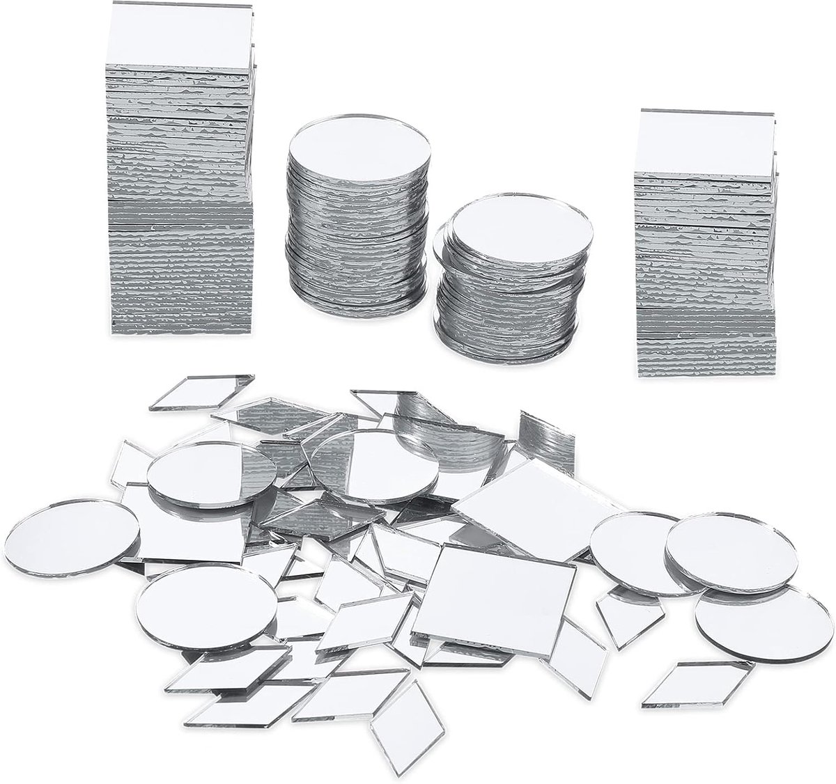 Kleine spiegels voor knutselen - 120 stuks voor ambachten en DIY-projecten