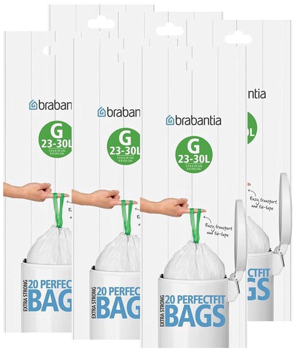 Solidchoice - PerfectFit G 30 Liter Afvalzakken 20 Stuks (6 Packs)