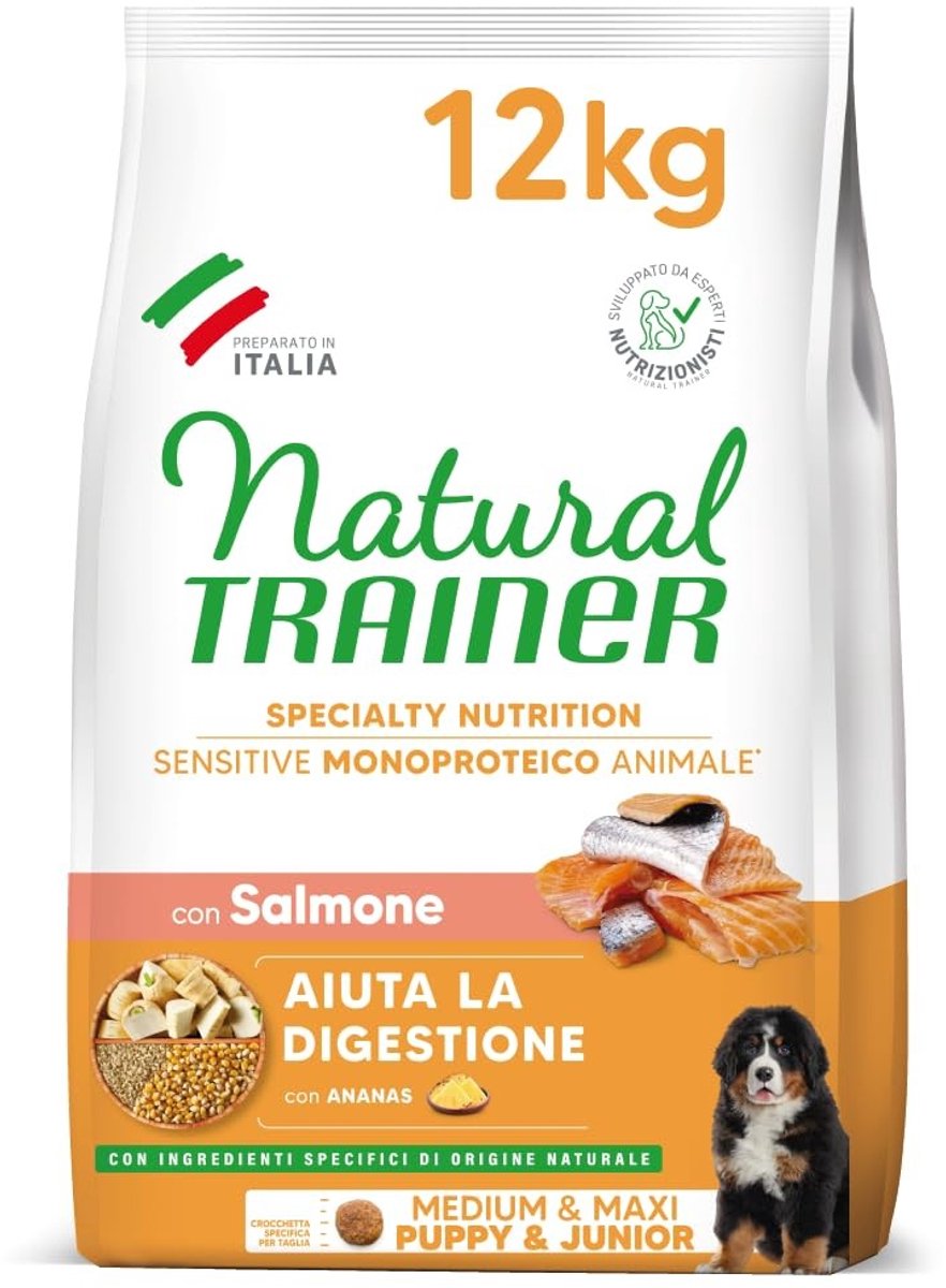 Solidchoice - Hondenvoer voor Puppy en Junior met Zalm, 12 kg