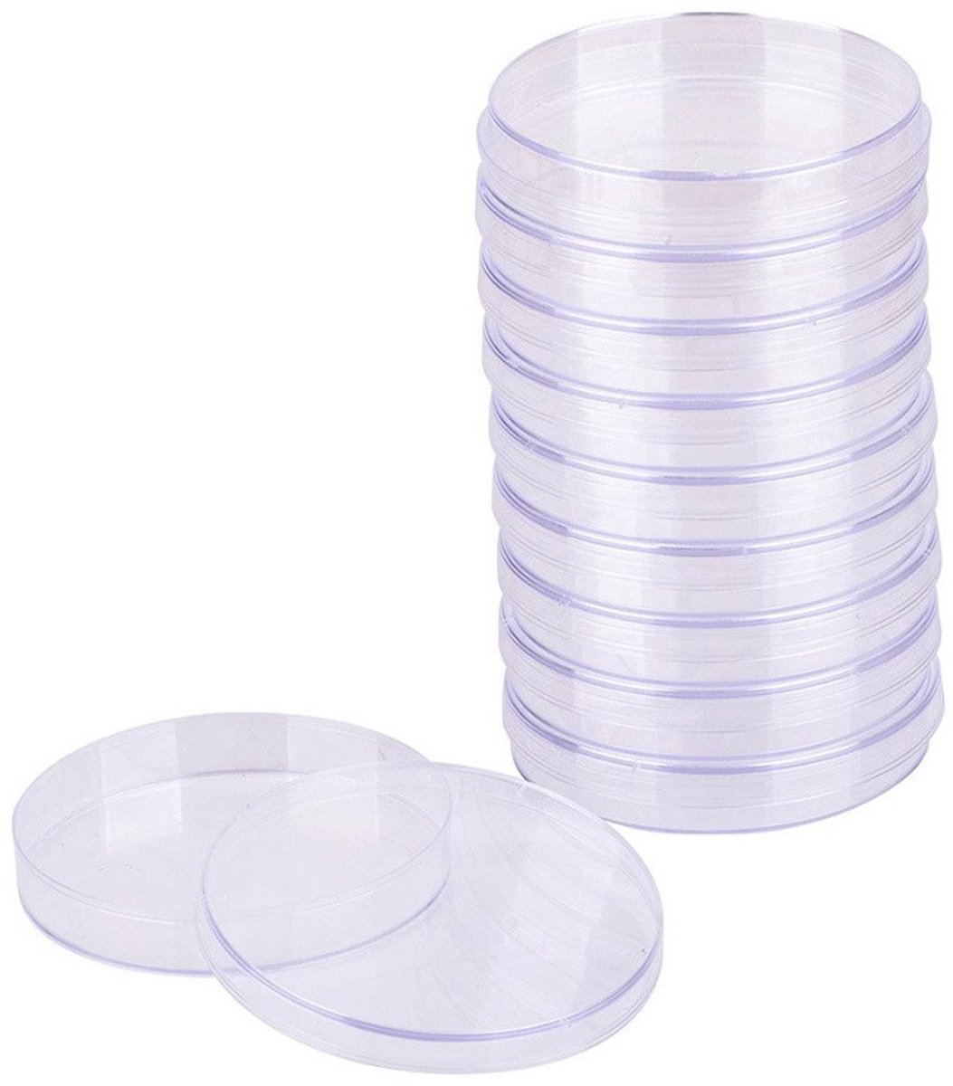 Solidchoice - Set van 10 Transparante Petrischalen met Deksel