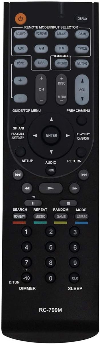 Solidchoice - Vervangende Afstandsbediening voor Onkyo TV's