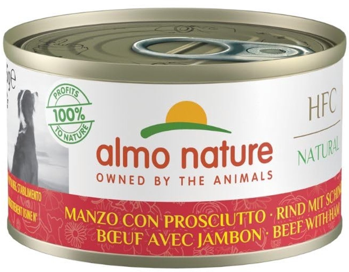 Solidchoice - HFC Natuurlijke Hondenvoer met Rundvlees en Ham