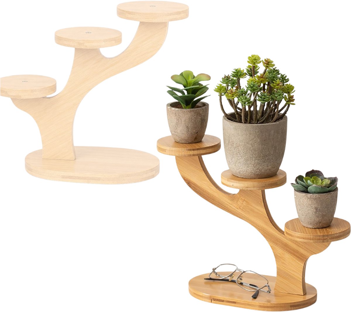 Zavio® Plantentafel - Plantenstandaard voor Binnen - Plantenzuil