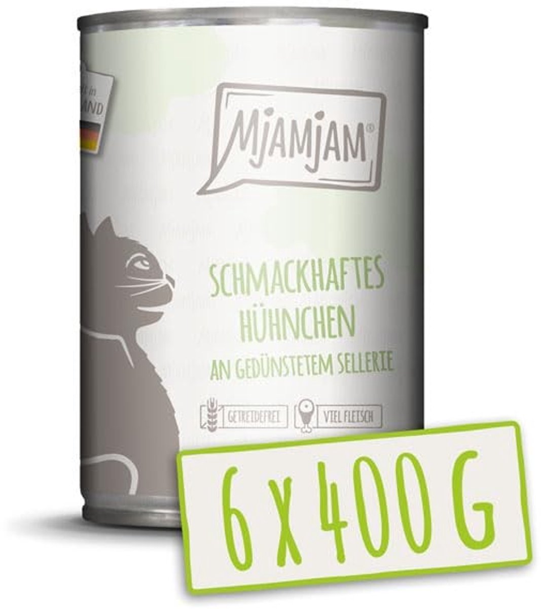 Solidchoice - Premium Natvoer voor Katten met Kip en Selderij, 6 x 400 g
