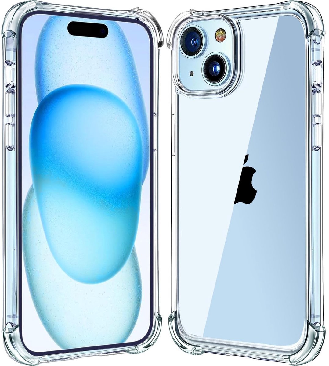 Solidchoice - Schokbestendige Case voor iPhone 15 Plus met Transparante Afwerking