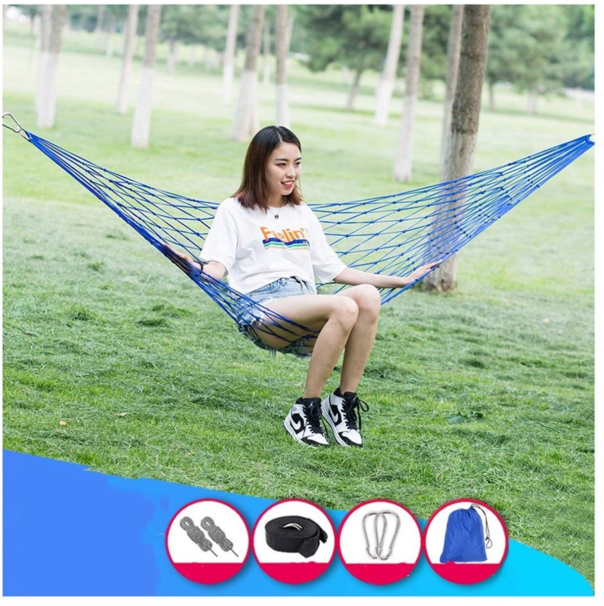 Solidchoice - Draagbare Nylon Hangmat voor Buiten