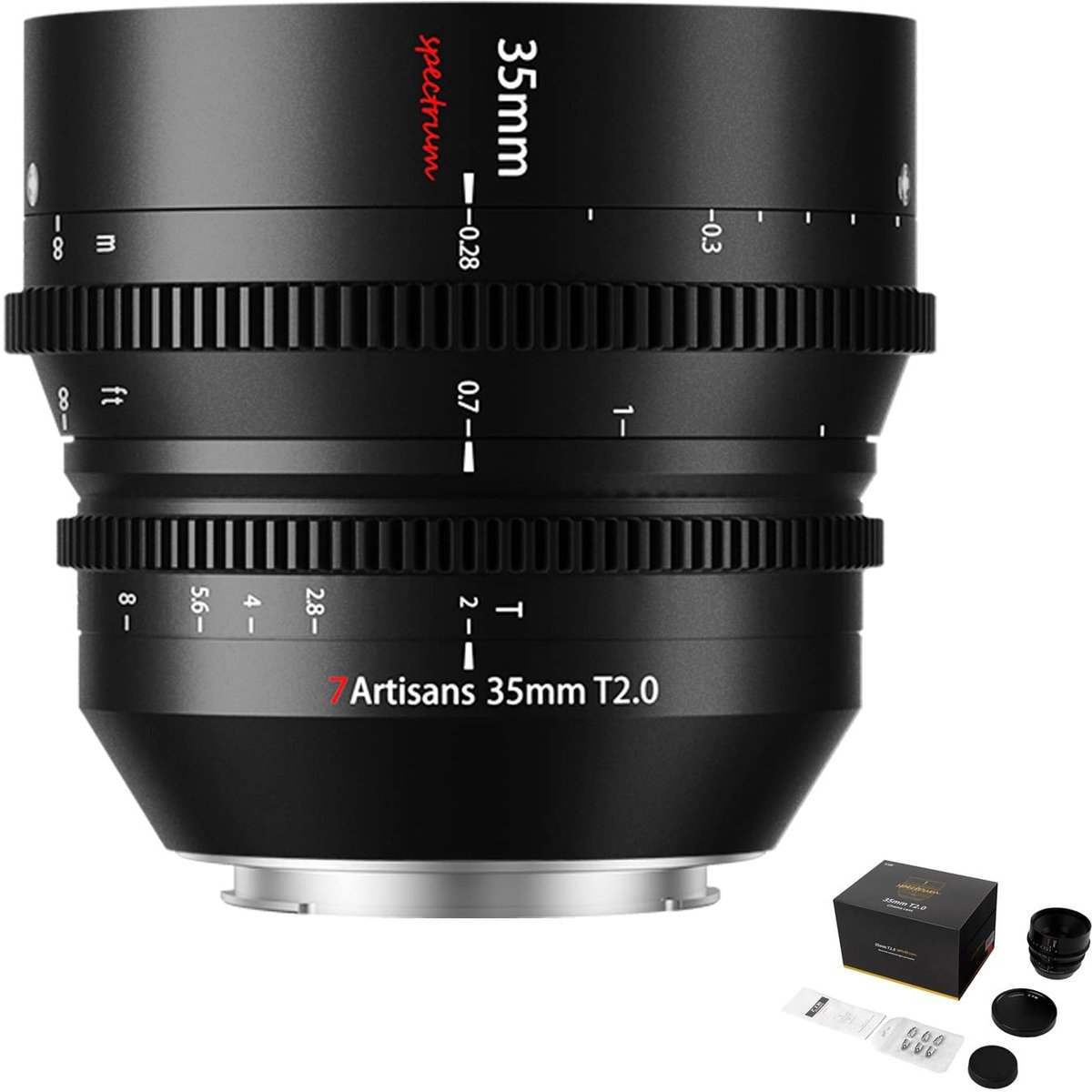 Solidchoice - 35mm T2.0 Cine Lens voor Sony E-Mount Camera's