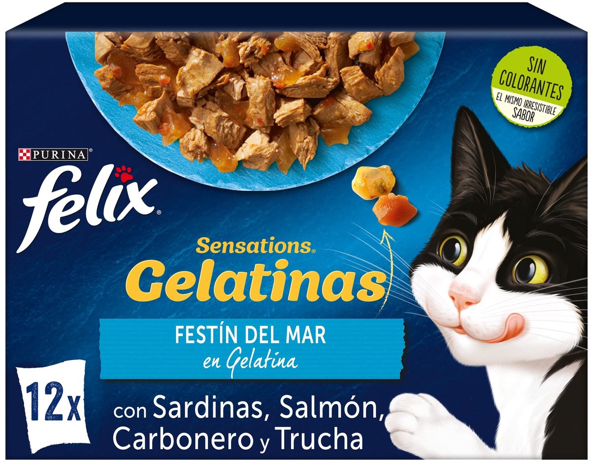 Solidchoice - Felix Sensations Gelatine Vleesmix, 12 Pakketten