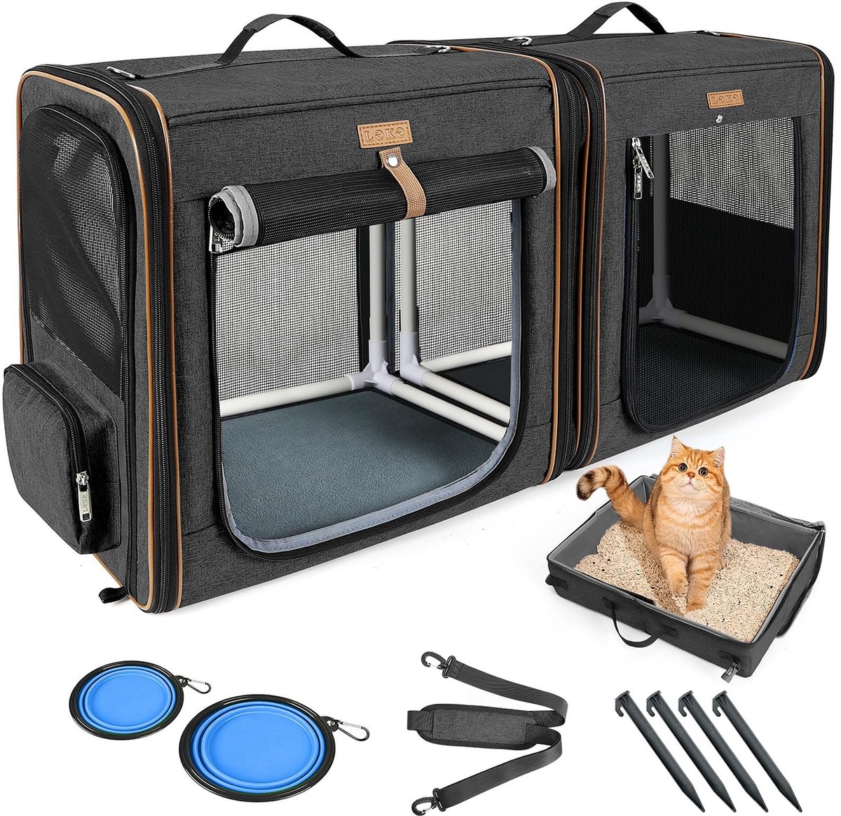 Solidchoice - 2-in-1 Dieren Transportbox voor Honden en Katten