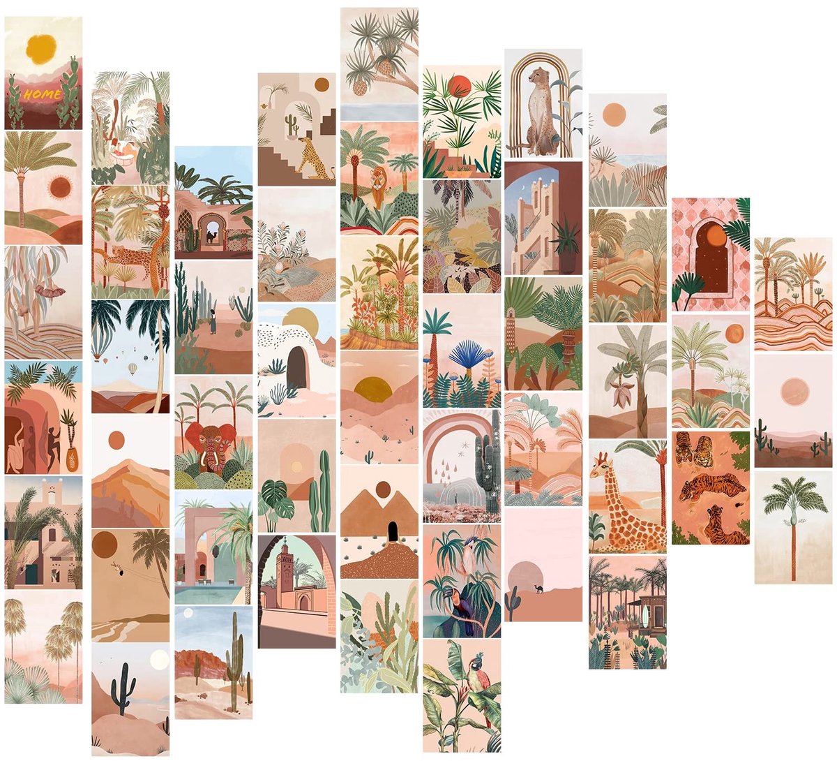 Solidchoice - Wandcollage Kit met 50 Stuks Retro Foto's