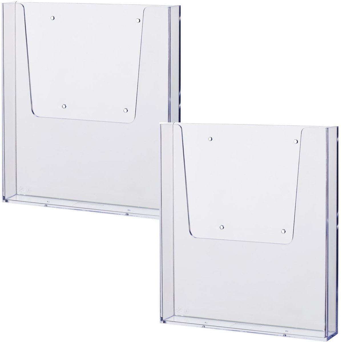 Solidchoice - Wandfolderhouder voor A4 Documenten, Set van 2 Stuks
