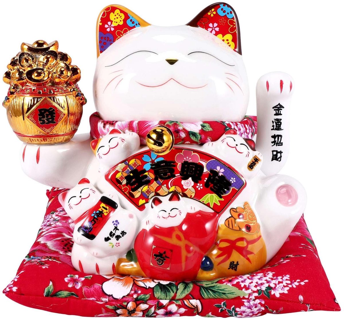 Solidchoice - Keramische Maneki Neko Feng Shui Decoratie