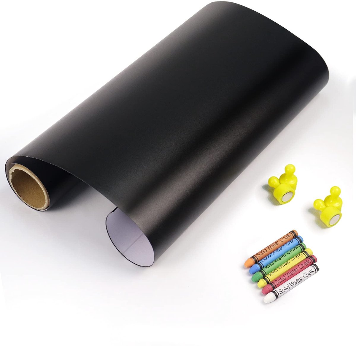 Solidchoice - Zelfklevende Magnetische Bordfolie met Chalks en Magneten