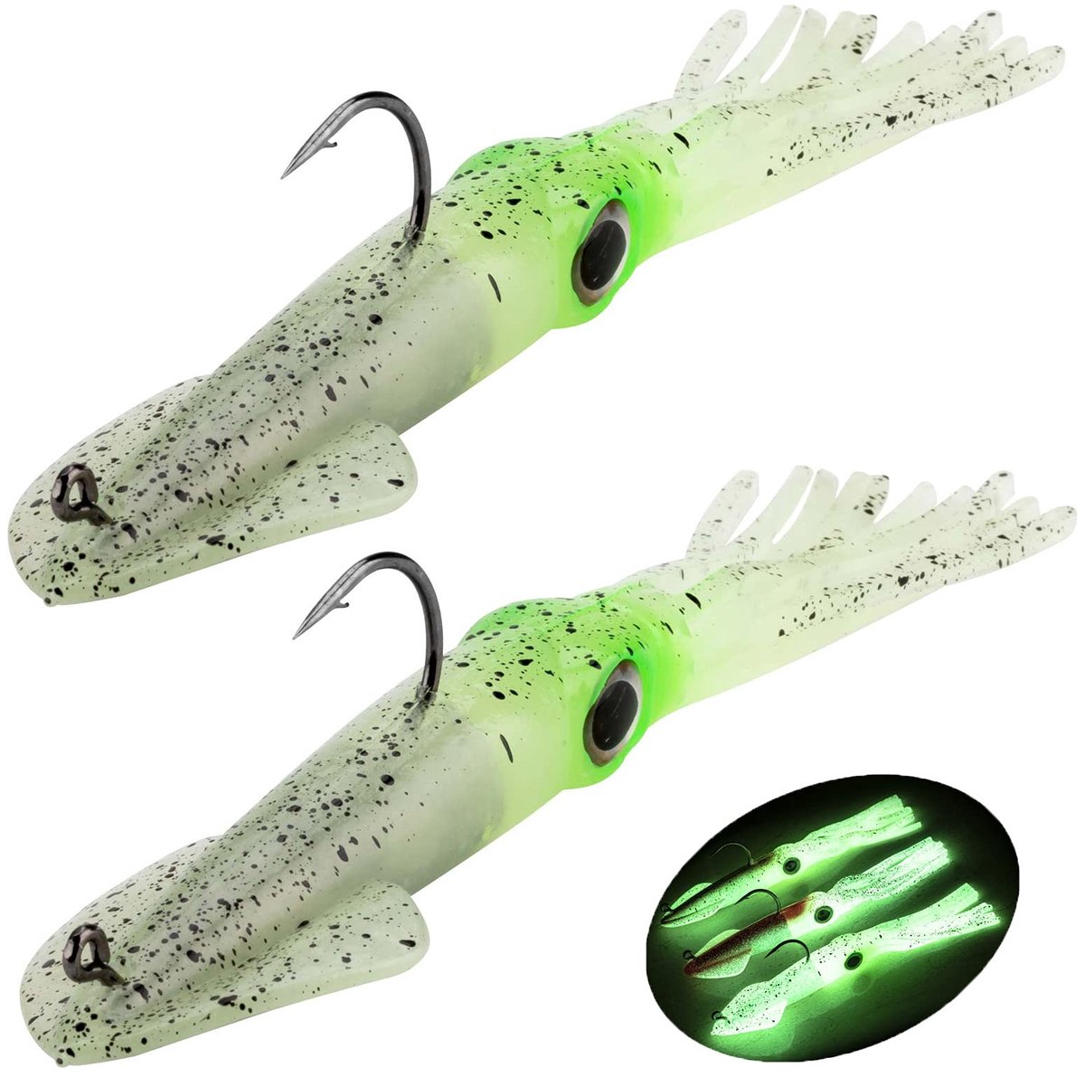 Solidchoice - Set van 2 Octopus Rubber Lures voor Visserij