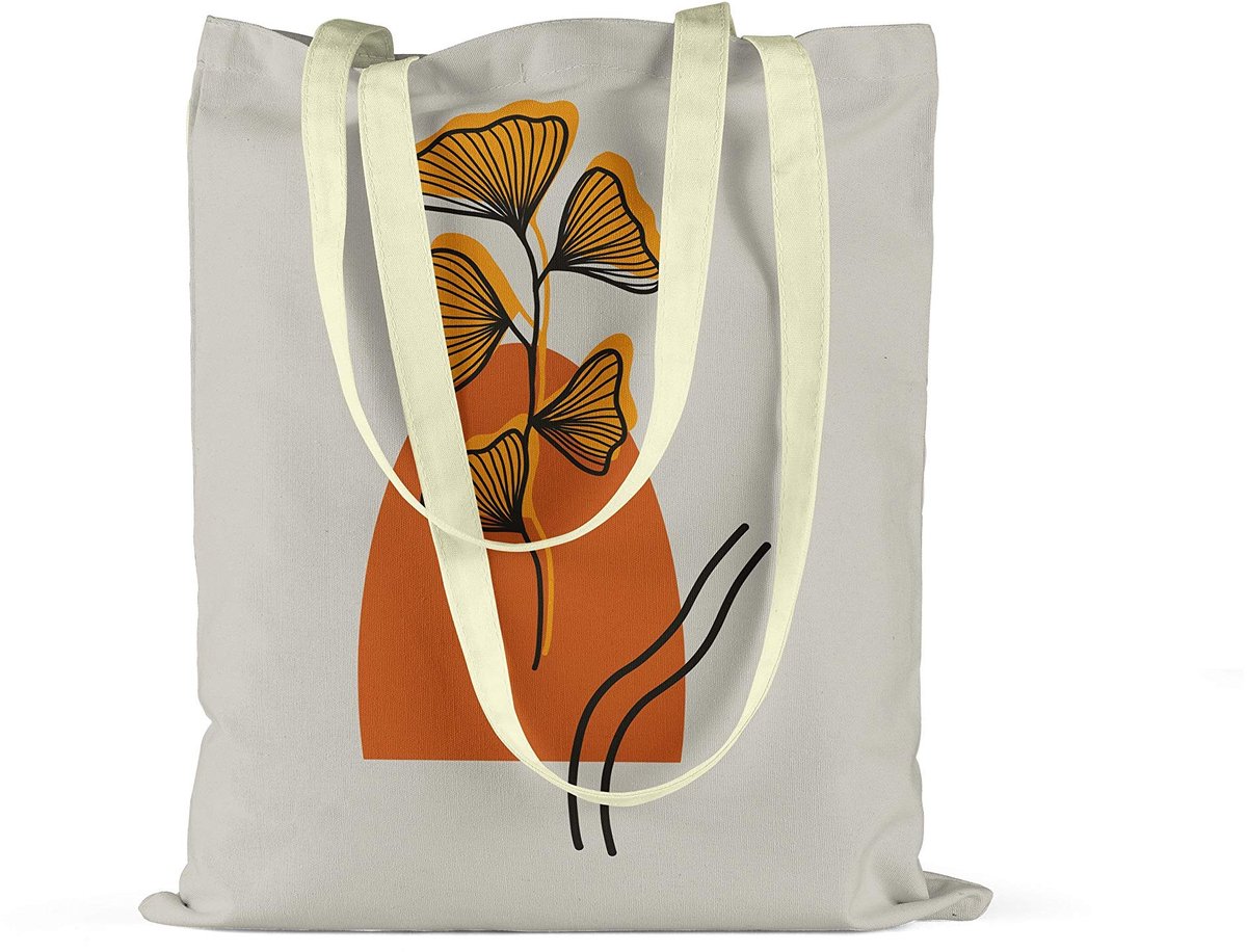 Solidchoice - Herbruikbare Draagtas van Canvas met Handvatten 34x40 cm