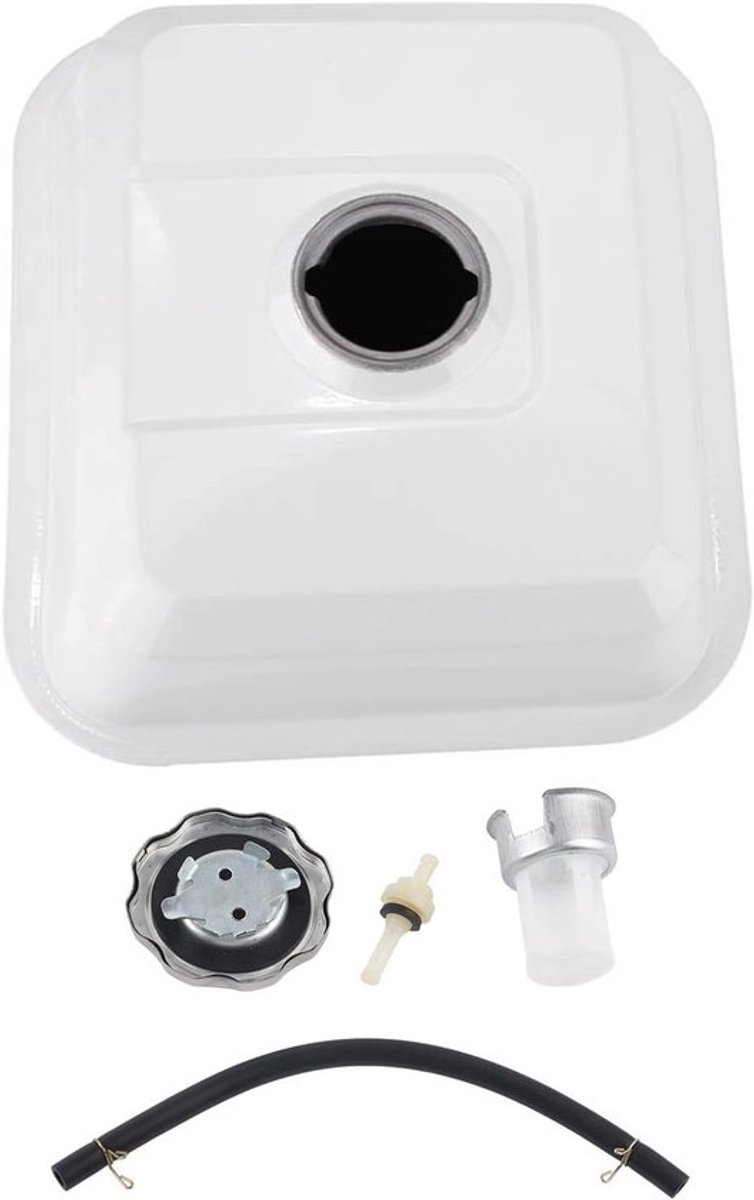 Vervangende brandstoftank voor 5.5HP en 6.5HP motoren, geschikt voor GX120, GX140, GX160 en GX200, inclusief dop