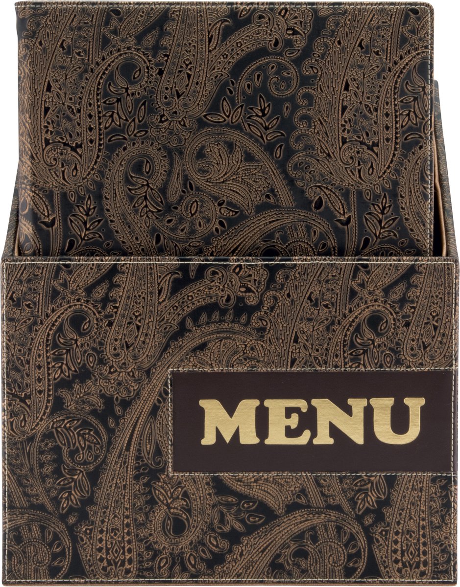 Securit® A4-menukaarthouder met paisley-motief, set van 10 stuks
