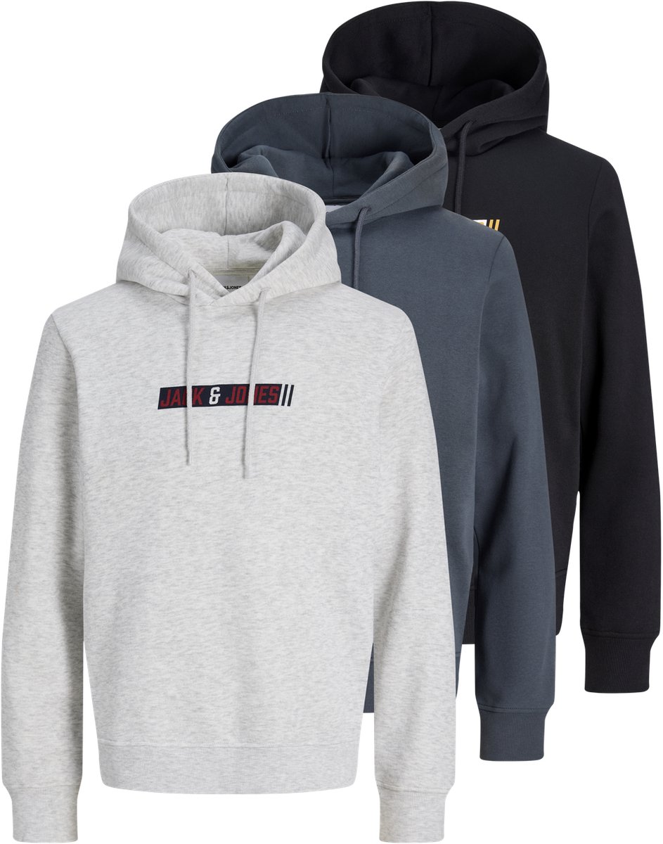 JACK&JONES - JJMUNK SWEAT HOOD 3PK MP Heren Trui
