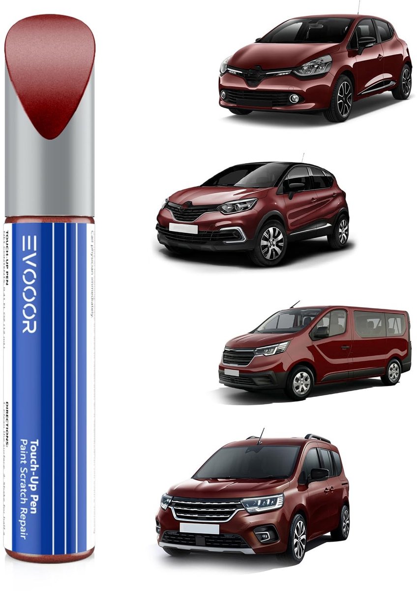Solidchoice - Auto Lak Reparatieset voor Renault, B76 Fire Red