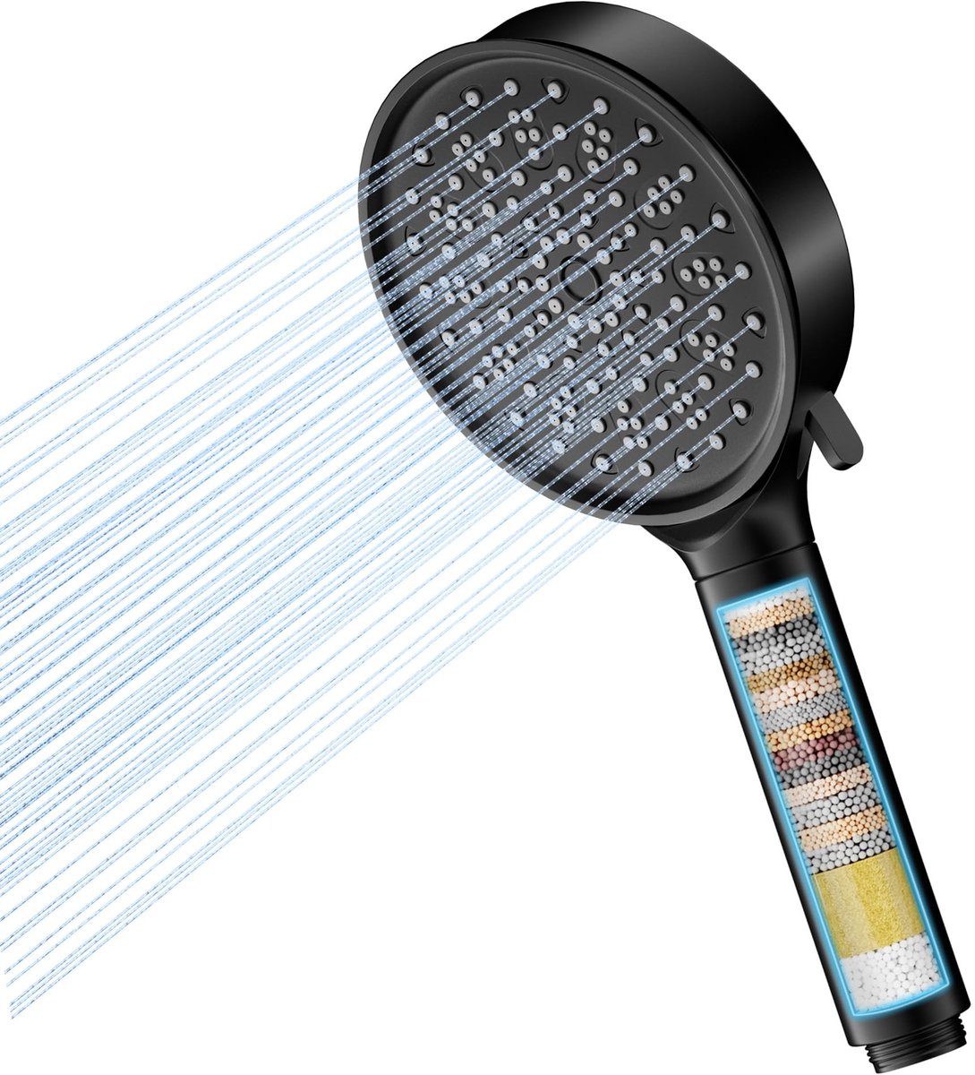 Solidchoice - Douchestraal met 20-laags Filtratiesysteem en 6 Jettypes