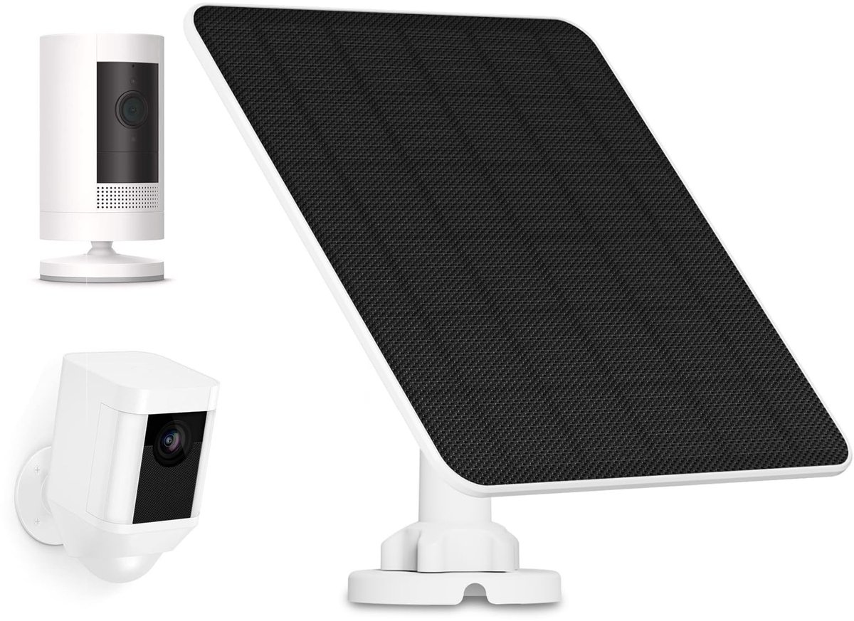 Solidchoice - 5W Zonnepaneel voor Ring Camera's met USB-C Adapter