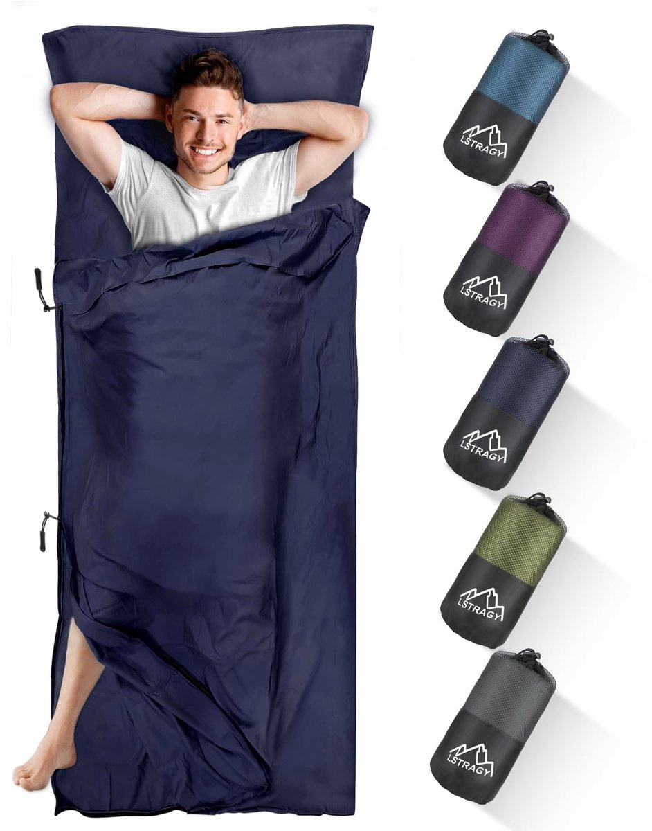 Solidchoice - Upgraded 2-in-1 Slaapzak met Volledige Rits 220 x 95 cm