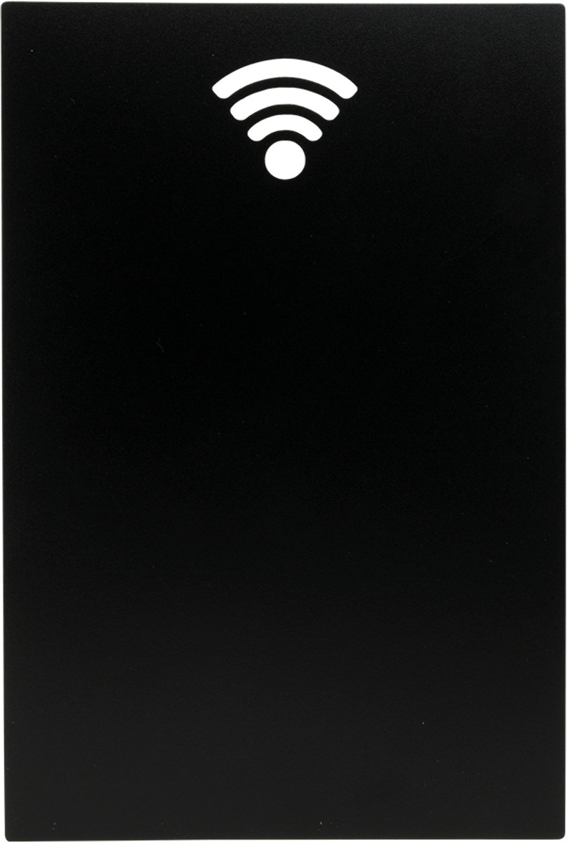 Securit® Silhouette wifi-wandkrijtbord in zwart